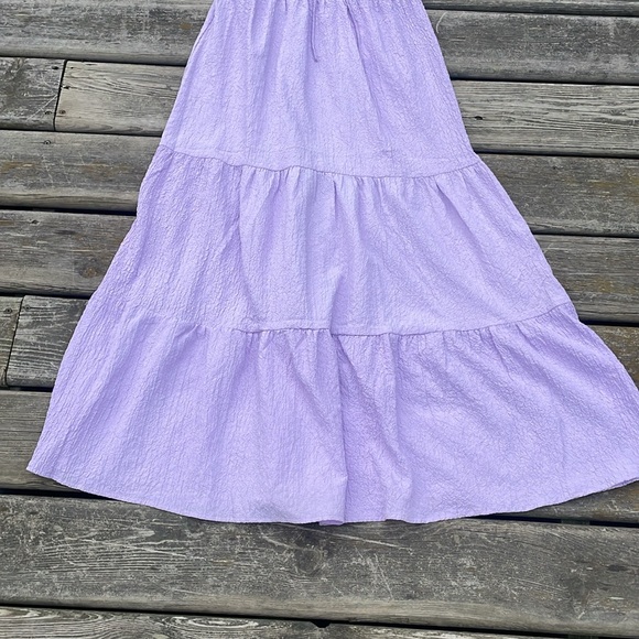 NWT Brave Soul London Lilac Open Back Tiered Dress - Picture 5 of 11